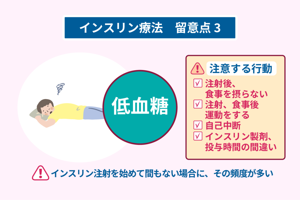 インスリン治療　留意点３